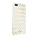 Kate Spade New York Phone Case | For Apple iPhone 8 Plus, iPhone 7 Plus, iPhone 6S Plus, and iPhone 6 Plus | Protective Phone Cases with Clear Design and Drop Protection - Chevron Gold / Clear