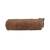 Hide & Drink, Rustic Leather Cylinder Case