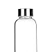 July Sky Stylish Portable Borosilicate Glass Water Bottle(18.5OZ/12.6OZ,) with Colorful Protective Bag