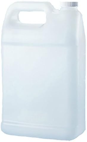 Verdana Plastic Jug - 1 Gallon - Rectangular Flat - HDPE Material - Natural (Translucent) Color - with Level Marking - Compact 3.9 inch thickness by Organic Verdana