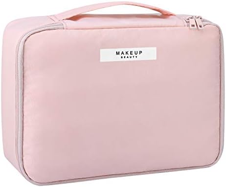 Pocmimut Makeup Bag Cosmetic Bag for Women Cosmetic Travel Makeup Bag Large Travel Toiletry Bag for Girls Make Up Bag Brush Bags Reusable Toiletry Bag(Pink) 1 Pocmimut Makeup Bag Cosmetic Bag for Women Cosmetic Travel Makeup Bag Large Travel Toiletry Bag for Girls Make Up Bag Brush Bags Reusable Toiletry Bag(Pink)