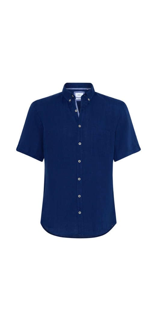 BRAX Men's Style Dan U Pure Linen Shirt, Universe, XS — image 1