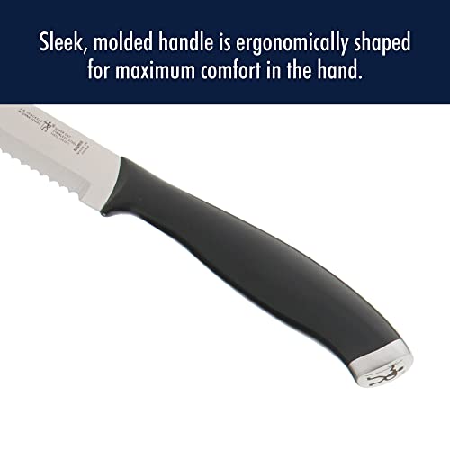HENCKELS Silvercap RazorSharp 5inch Serrated Utility Knife, Tomato