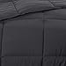 Besfor Grey Hotel Collection Luxury Down Alternative Quilted Queen Comforter - All Season -Plush Microfiber Fill - Machine Washable -Stand Alone Comforter(Grey, Queen)