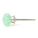 Shabby Restore Green Bubbles Glass Dresser Drawer, Kitchen Cabinet Drawer or Door Knobs, Brushed Nickel - PACK of 12