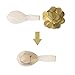 Mudder 12 Pieces Gold Confetti Balloons Clear Balloons 12 Inches with 20 g Golden Paper Confetti Dots for Party Decorations