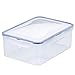 LOCK & LOCK Easy Essentials Food Storage lids/Airtight containers, BPA Free, Rectangle-88 oz-for Rice, Clear