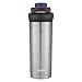 Contigo Shake & Go Fit Stainless Steel Shaker Bottle, Vacuum-Insulated Gym Water Bottle with Whisk, 24oz Protein Blender, Dusted Navy