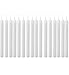 Eika 20 Pieces Christmas Tree Candle Set Made in Germany High 10.5 cm, ø 1.25 cm White