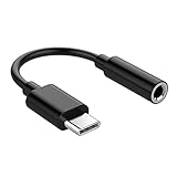 USB C to 3.5mm Headphone Jack Adapter, USB C to Aux