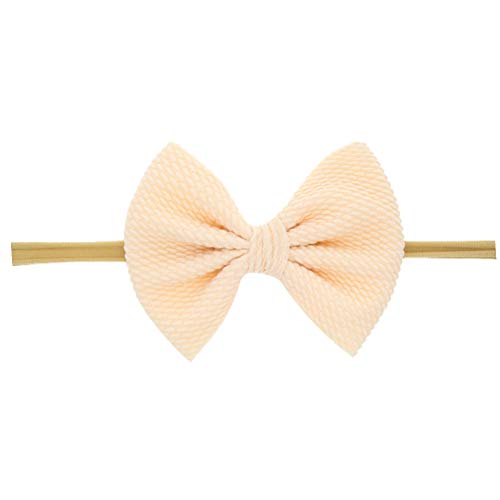 image for Toptim Baby Girl's Elastic Headbands and Bows for Newborn Infant Toddl