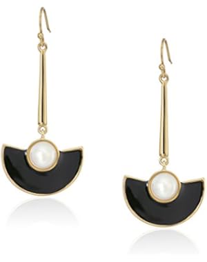 Black Linear Earrings