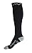 Compression Socks for Women & Men by A-Swift - Easywear Series - Best For Running, Athletic Sports, Crossfit, Flight Travel - Suits Nurses, Maternity Pregnancy, Shin Splints (Black & Grey, L/XL)