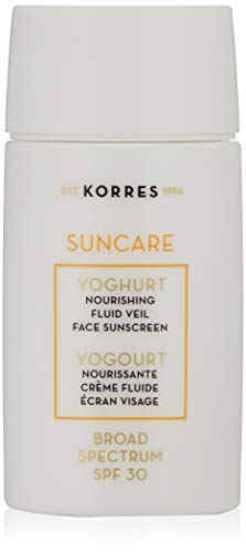 KORRES Yoghurt Nourishing Fluid Veil Face Sunscreen SPF 30, 1.69 fl.oz