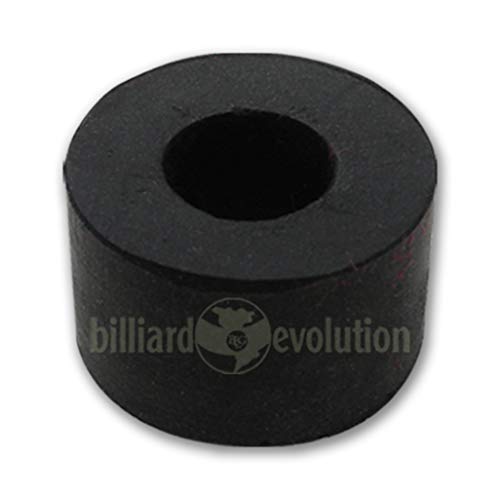 Set of 16 Smooth Rubber Bumpers, 16 Black Outside Bushings & 16 Nylon Washers for Foosball Table & Billiard Evolution Drawstring Bag