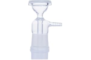 High Borosilicate Glass Funnel for Vacuum Filtration, 33/60mm Head, Fits 250mL-5000mL Filtration Apparatus(Model 1 Diam. 40 m