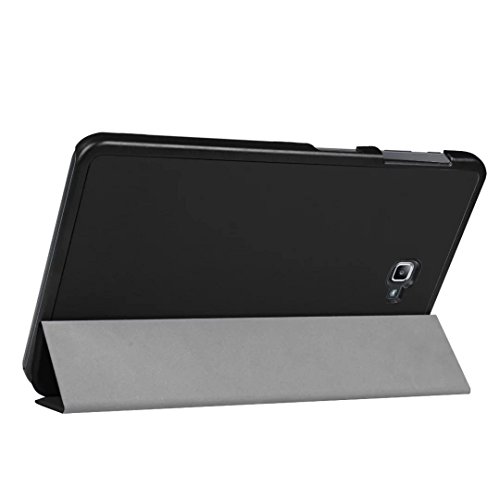 Samsung Galaxy Tab A 10.1 Case, ProCase Slim Smart Cover Stand Folio Case for Galaxy Tab A 10.1 Inch Tablet SM-T580 T585 2016 (Black)
