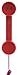 Native Union Pop Phone Retro Handset - Soft Touch (Red)