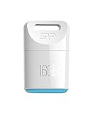 Silicon Power 16GB USB 2.0 T06 Touch Flash Drive, White (SP016GBUF2T06V1W)