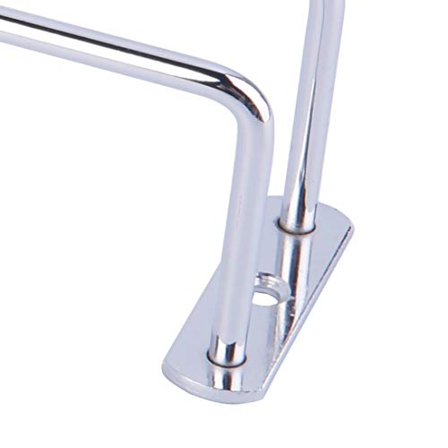 Baynne Wine Glass Rack Hanging Chrome Plated Stemware Holder Under Cabinet Home Bar - Thumbnail 6