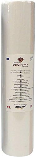 Tear Away Stabilizer White 1.5 oz 15 inch x 25 Yard Roll. SuperStable Embroidery Stabilizer Backing