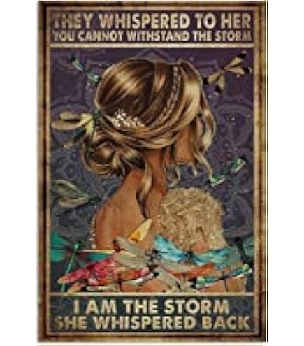 Targa In Metallo Retrò 20x30 Cm – Scritta “Some Girls Are Just Born With Gypsy Spirit” – Decorazione Da Parete Vintage