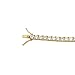 KEZEF Creations Cubic Zirconia Tennis Bracelet Round Cut 4mm 14K Gold Plated Brass 8 inch Hypoallergenic for Women