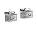 Personalized Two Tone Stainless Steel Silver Cufflinks Monogram Custom Engraved Free - Ships from USA