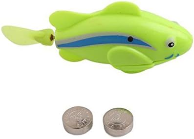 WISTIC Interactive Cat Toys, Fashion Swimming Electric Swim Robot Fish Activated Battery Powered Kids Toy - Green