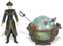 Pirates of the Caribbean 3: Pirate King Elizabeth Swan 3.75" Figure with Glowing Brethren Court Globe and Sword