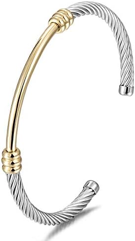 Amazon.com: WISTIC 14K-Gold Plated Bracelet Bangle for Women