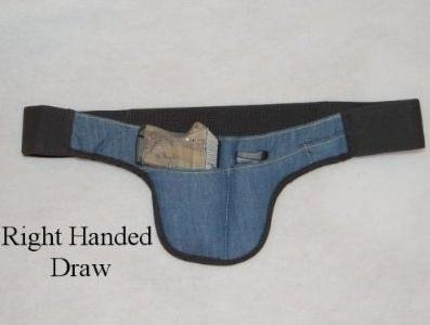 MONEY Pouch - Deep Concealed Possum Crotch Carry Handgun Holster SMALL size for small semi's the size of an LCP