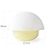 Touch Sensor Night Light for Baby MECO Mushroom Design Color Changing LED Nightlight Touch Sensitive Multicolor Bedside Tumbler Lamp for Kids Bedroom (Yellow)