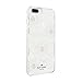 kate spade new york Protective Hardshell Case for iPhone 8 Plus, iPhone 7 Plus, iPhone 6s Plus & iPhone 6 Plus - Hollyhock Floral Clear / Cream with Stones