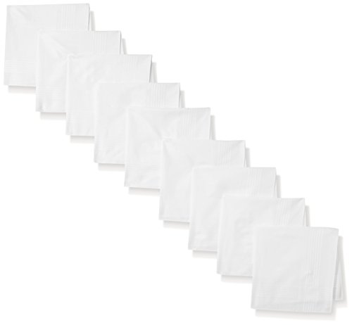 WembleyMen's 9 Piece Cotton Hankies