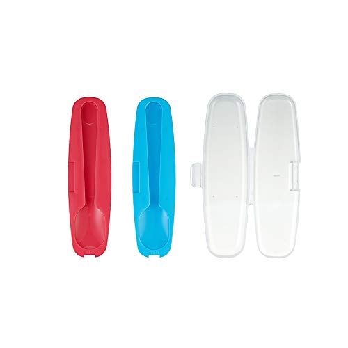 image for Innobaby Din Din Smart Stainless Steel Spoon and Fork with Carrying Ca