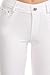 YELETE Women's Basic Five Pocket Stretch Jegging Tights Pants, White, Large