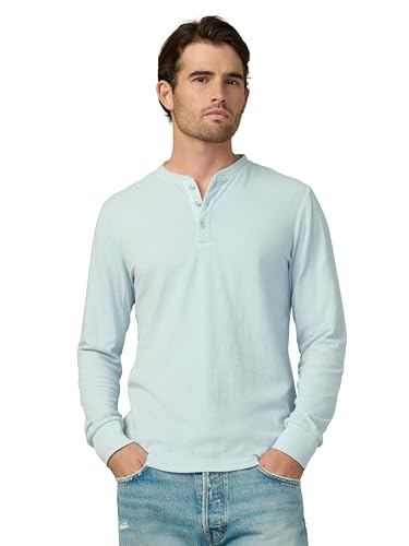 Joe's Jeans Men's Dwight Double-Face Henley, Poolside