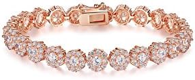 Pulseras de Mujer De Moda Chapada En Oro 10K Pulseiras Rose Gold Plated Bracelet for Women PL0027