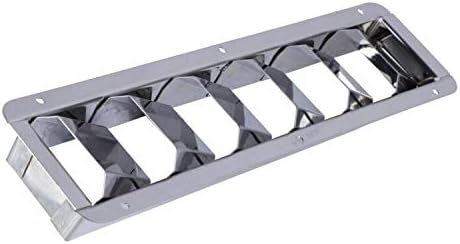 Boat Louver Vent Stainless Steel Boat Marine 6 Slots Ventilation 12-7/8" x 3"