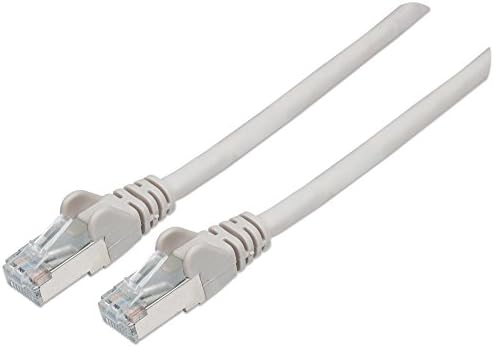 Intellinet Network Patch Cable, Cat6, 2m, Grey, Copper, S/FTP, LSOH / LSZH, PVC, RJ45, Gold Plated Contacts, Snagless, Booted, Polybag