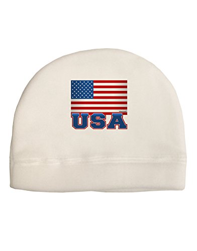 TooLoud USA Flag Child Fleece Beanie Cap Hat