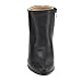 Chase & Chloe Sam-1Women's Side Zipper Block Heel Ankle High Booties (8.5, Black)