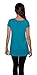 Free to Live Women's Long Flowy Short Sleeve or Sleeveless Tunic (XL, Jade)