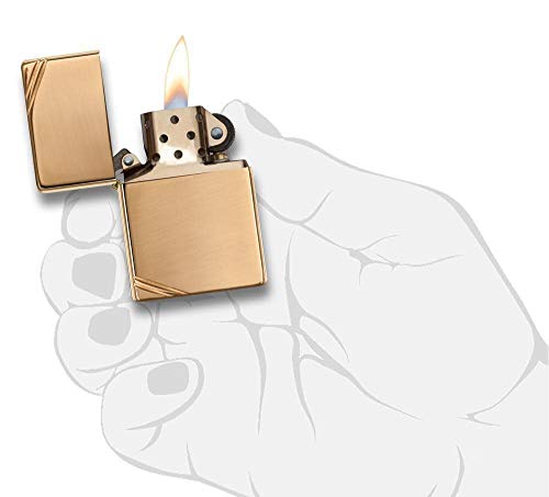 ZIPPO (ジッポー) ライター 無地 フラットトップ 270 ブラスポリッシュ 正規輸入品