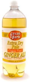Foxon Park, Ginger Ale Soda, 1 Liter Bottle (Case of 12)