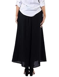 Pantalones de gasa para dama, con cordón