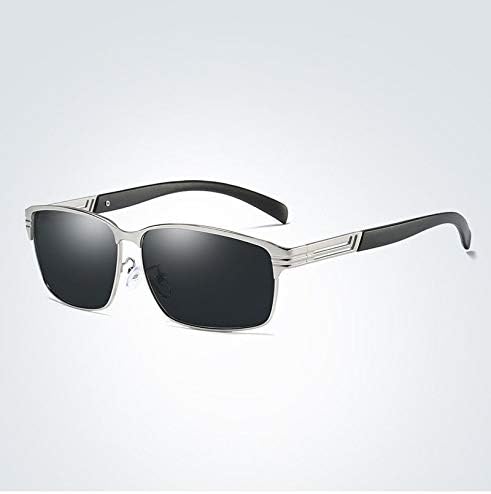 SABRKLC Sunglasses Fashion Sunglasses Men Polarized Sunglases Men Driving Mirrors Coating Points Black Frame Eyewear Male Sun Glasses UV400