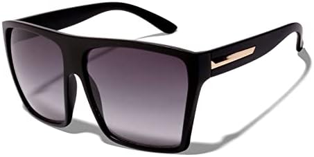 SHADYVEU Basik Eyewear Big XL Trapezoid Kim K Oversized Flat Top