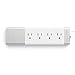 Satechi Aluminum 4-Outlet Home/Office Power Strip with 4.5 ft. Cord and 4 USB Charging Ports for iPhone 6 Plus/6/5S/5C/5/4S, iPad Air/Mini Retina/3/2/1 (Silver)